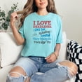 thumbnail image 2 of Sarcastic Humorous I Love Deadlines Quote, Chalky Mint Comfort Colors T-Shirt, Medium, 2 of 3