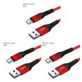 thumbnail image 2 of Bearachild Cable de teléfono Cable USB de nailon Reemplazo de línea de datos de carga rápida para Android Micro USB, rojo, 1 m Type1 NO1, 2 of 6