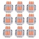 thumbnail image 1 of Conectores de empalme compactos rápidos, 15 piezas Conectores de cable de palanca de terminal de conexión rápida Conector de cable Solución innovadora, 1 of 9