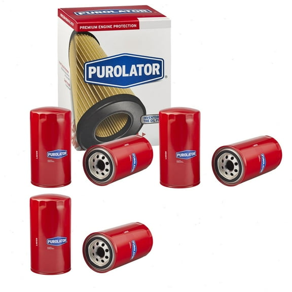 3 pc Purolator L46128 Engine Oil Filters for Oil Change Lubricant Filters