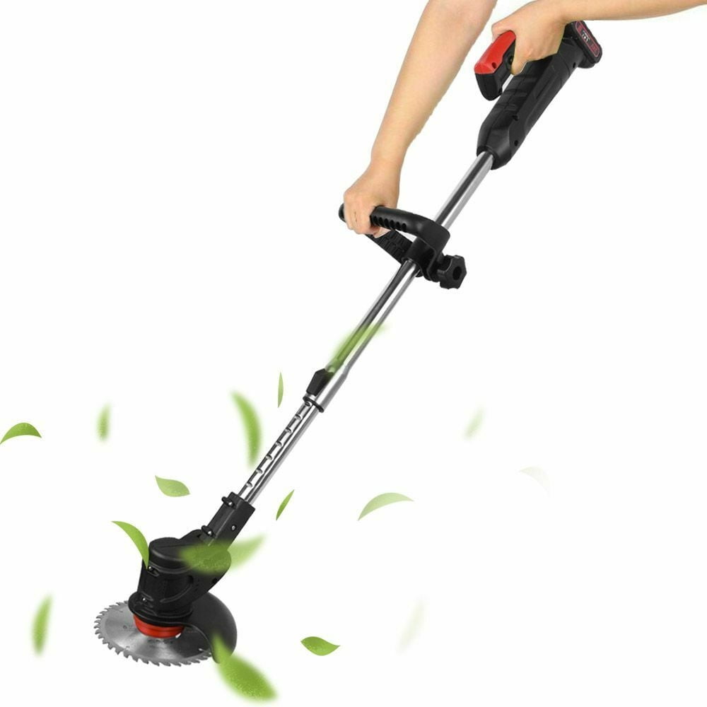 Cordless Weed Eater String Trimmer, Lightweight Push Lawn Mower ,24V Li-Ion Battery Powered for Garden and Yard