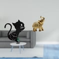 thumbnail image 2 of Reloj de pared,Reloj de pared con diseño de gato para guardería,sala de juegos y interior,Reloj decorativo creativo con forma de animal para el aula,Figura de escritorio,Estante de estatua de, 2 of 8