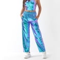 thumbnail image 3 of SWSMCLT Women's Straight Leg Pants Stretch Long Casual Pants Pleated Summer Casual Trendy Winter Trousers Blue 4-6, 3 of 4