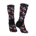 thumbnail image 3 of Goofa Surfing Santa Printed Men's Crew Socks, Soft Durable Breathable Moisture-Wicking with Odor Control Cotton socks, 3 of 9
