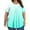 Mint Green, variant on Yotami Women's Round Neck Tops Plus Size Gradient Pleated Blouse Short Sleeve Summer Trendy Blouse for Everyday Wear, Purple