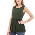 thumbnail image 3 of Bearsland Female Sleeveless Maternity Tank Tops Breastfeeding Nursing Clothes, 3 of 7
