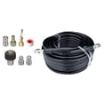 thumbnail image 3 of Manguera de extensión para lavadora de alta presión Limpiador de tuberías con conector rápido Fácil de usar 1/4 pulg. Nariz de botón Juego de tubería, 3 of 8