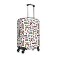 thumbnail image 3 of Xecao Retro Style print Elastic Luggage Cover, with double-sided print , is perfect for travel, business, and daily use, 3 of 9