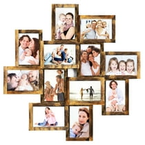 Photo Frame 24x24 Square Storm PVC Picture Frame Selfie Gallery Collage Wall Hanging for 6x4 Photo - 12 Photo Sockets - Wall Mounting Design