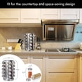 thumbnail image 4 of Torubia Countertop Revolving Spice Rack, 20-Jars Stainless Steel Spice Rack Organizer, Round Carousel Spice Rack Tower, Seasoning Storage Organization for Kitchen Home Dried Herbs, 4 of 6