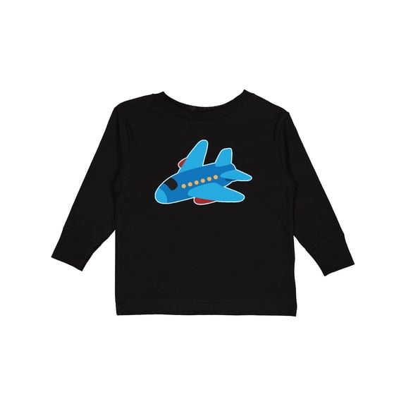 Inktastic Jet Airplane Childs Plane Boys or Girls Long Sleeve Toddler T-Shirt