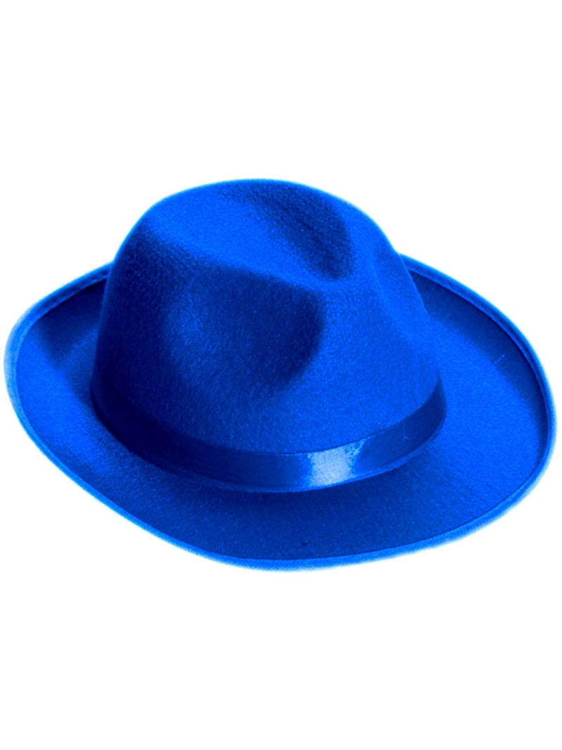 Blue Fedora Halloween Costume Accessory