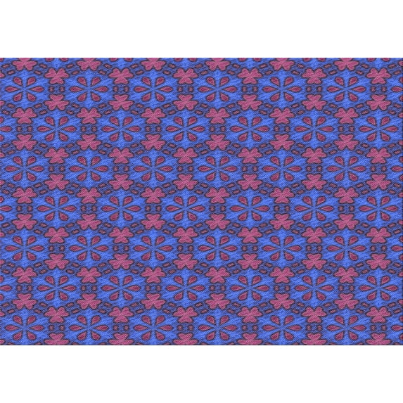 Ahgly Company Machine Washable Indoor Rectangle Transitional Purple Jam Purple Area Rugs, 8' x 12'