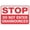 Warning Sign 4, variant on Stop Do Not Enter Unannounced Sign Signs Outdoor, Uv Printed Aluminum 8"x12" In, Weatherproof And Security Signs For Home Or Business