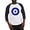 Blue/White, variant on CafePress - Nazar Amulet Evil Eye Protection Baseball Jersey - Cotton Baseball Jersey, 3/4 Raglan Sleeve Shirt