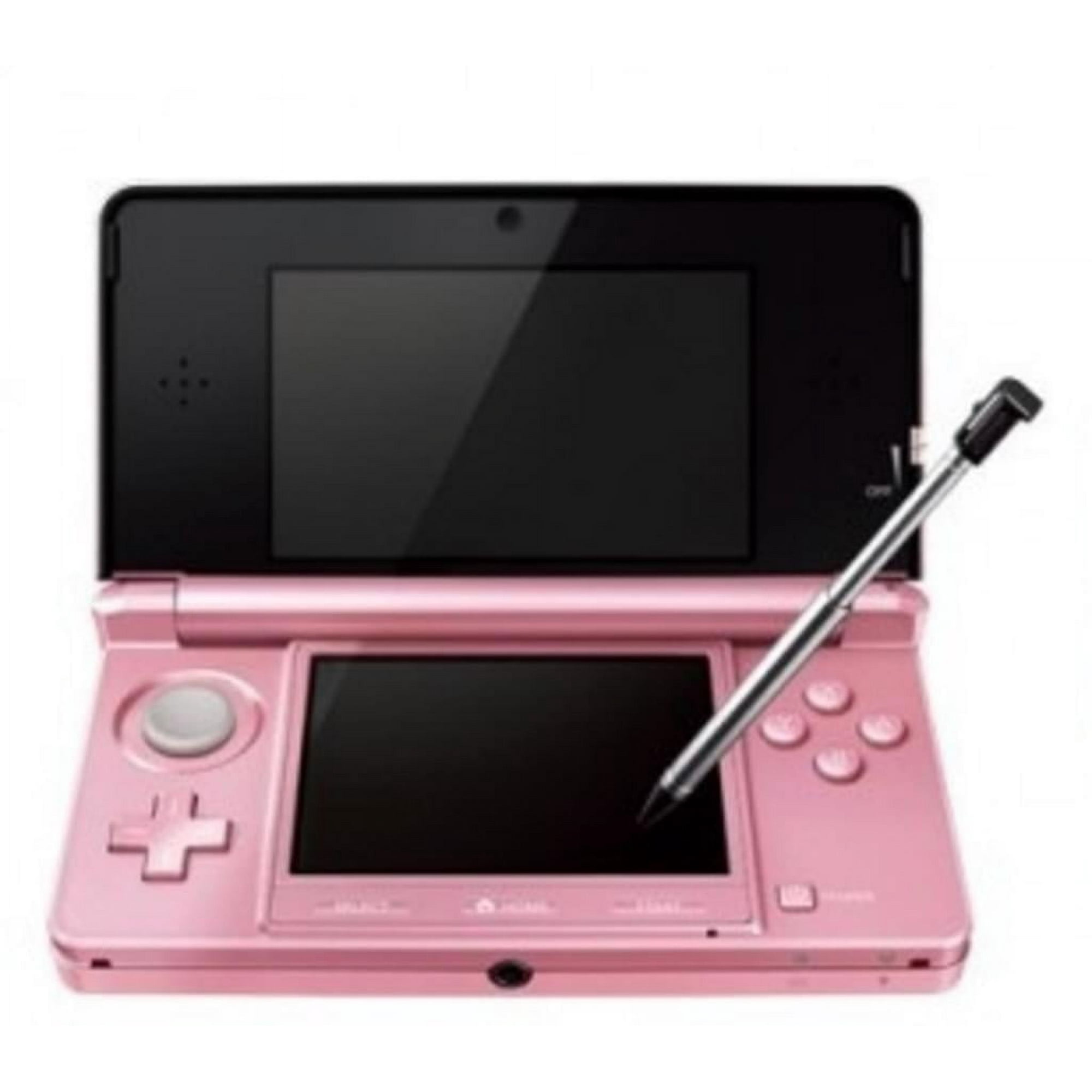 Restored Nintendo 3DS - Pearl Pink Video Game Console with Stylus