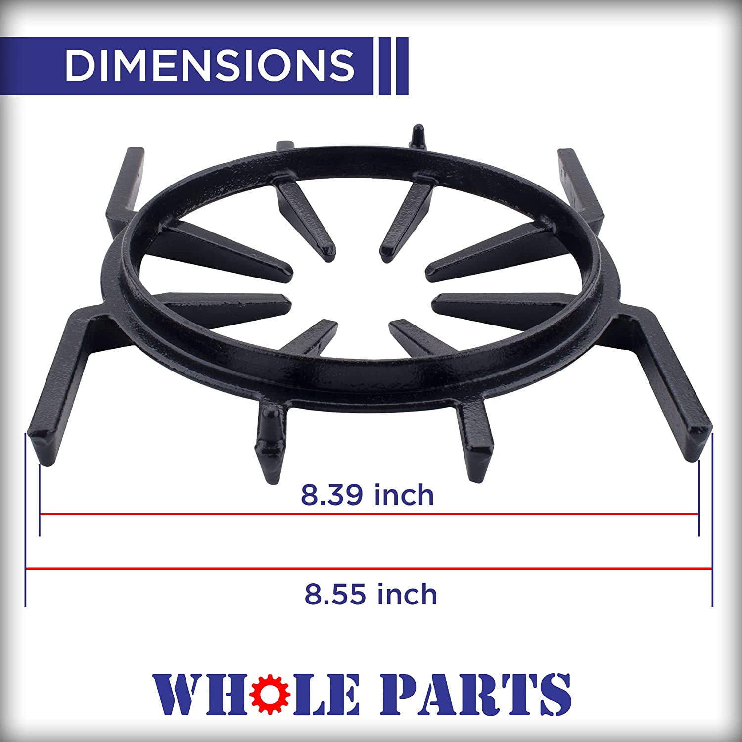 Whole Parts Gas Cooking Ranges Spider Grate Part # PA060001 - Replacement & Compatible with Some Viking Ranges