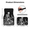 thumbnail image 5 of Naloa Vintage Black white Plant skull Car Foot Mat Set of 4 Pieces - Universal Floor Liner Neoprene Full Set Floor Mats for Cars Trucks SUV, 5 of 7