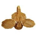 thumbnail image 3 of Cesta de fruta tejida, soporte de exhibición multiusos de 3 niveles para mesa de café, canasta de almacenamiento de alimentos, soporte para verduras y, 3 of 9