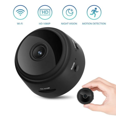 AngelCity Mini Camera, Full HD 1080P WiFi Wireless Remote Portable Video Camera Indoor Home Security Small Cam Camera with Motion Activated/Night