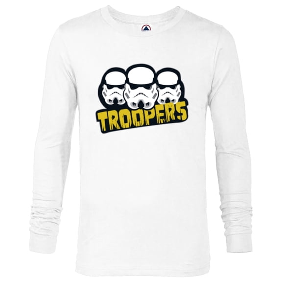 Star Wars Dark Side Imperial Stormtrooper Helmets Troopers - Long Sleeve T-Shirt for Men - Customized-White