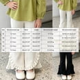 thumbnail image 4 of Mnyotv Ruffle Flared Leggings Girls Fashion High Waisted Trousers Toddler Girl Casual Dance Yoga Pants Size 5-6 Years, 4 of 4