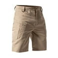 thumbnail image 5 of WTOBBY Men's Durable Tactical Ripstop Utility Cargo Shorts - Multi-Pocket Abrasion-Resistant Design for Hiking Camping Construction,Khaki 2XL, 5 of 5