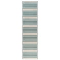 thumbnail image 1 of Trans-Ocean Imports RVIR8764006 23 Po x 7 Pi 6 Po Liora Manne Riviera Stripe Tapis d'Intérieur et d'Extérieur Wilton Tissé - Cool, 1 of 1