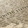 thumbnail image 3 of Elephant Stock Vintage Push Pin Usa Map I Wall Art - Map Canvas Art - 12" x 8", 3 of 8