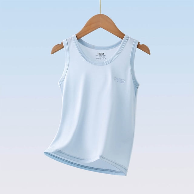 Soki Girls' Racerback Tank Top Sleeveless Vests Cotton Tops for Summer 1-10Y