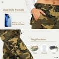 thumbnail image 2 of POENTAB Cargo Pants for Women Cotton Work Pants Hiking Trousers with 8 Pockets(No Belt), 2 of 6