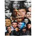 thumbnail image 3 of Blanket Nicolas Cage Soft and Comfortable Wool Fleece Throw Blankets Gift for Home Decoration Sofa Office car Camping Yoga Travel Home Decoration Cozy Plush Beach, 3 of 6