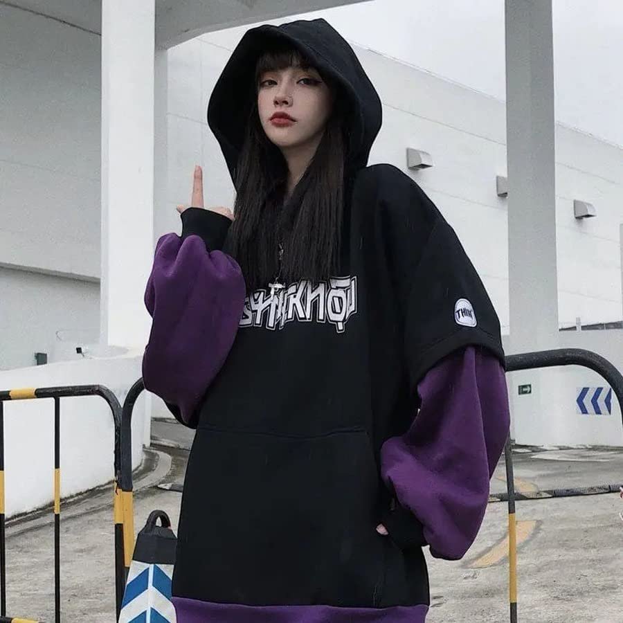 DanceeMangoo Women Y2K Hoodies Sweatshirt, Korean Aesthetic Dark Academia  Grunge Harajuku Hoodie Fleece Streetwear for Fall Winter - Walmart.com