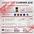 thumbnail image 2 of ASUS TUF Ultimate 16 inch Windows 165Hz Laptop AMD Ryzen 9 7940HX RTX 4060 32GB RAM 1TB SSD Grey, 2 of 6