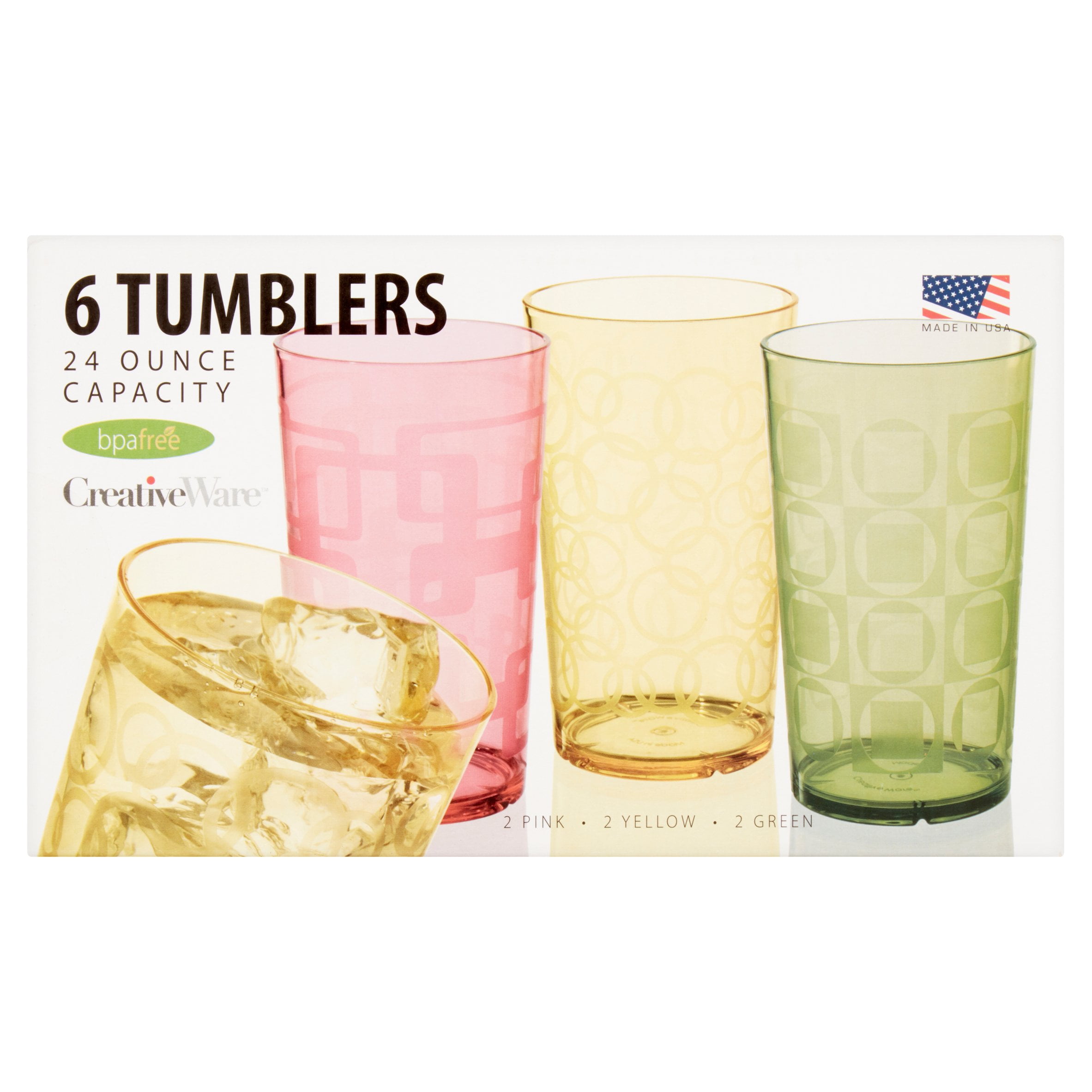 Creative Ware 24 Ounce Capacity Tumblers 6 Count Walmart Com   9a11c704 5d78 4310 B296 F64d21afddd0 1.349236fa7c3ced5a2b3fd7e8122b5ec7 