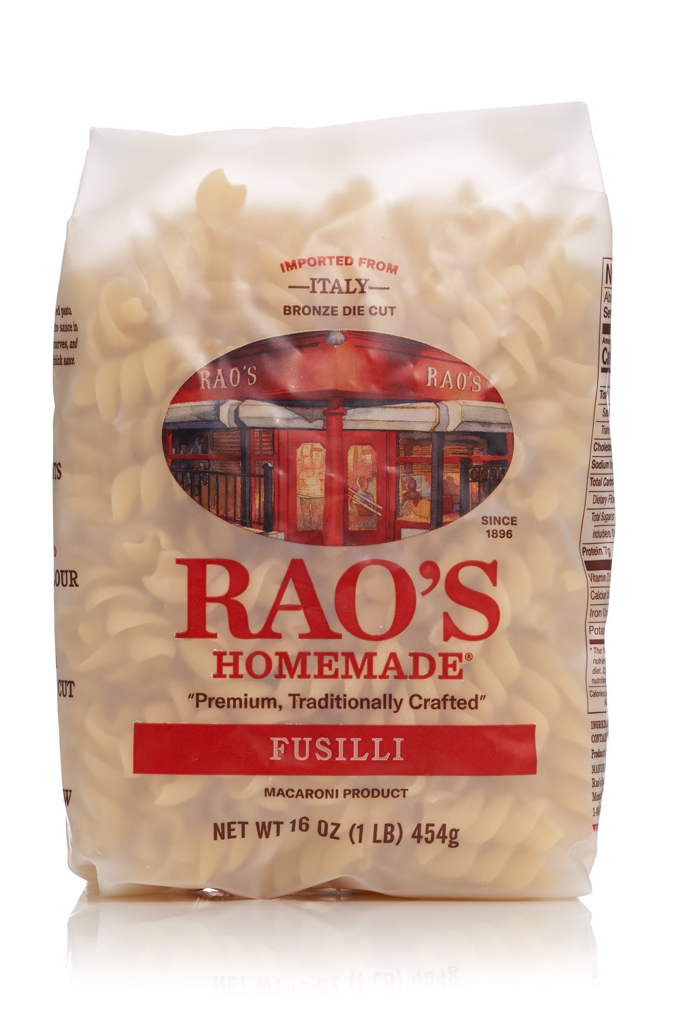 Rao's Homemade Bronze Die Cut Fusilli Pasta, 16 oz - Walmart.com