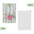 thumbnail image 2 of Kdxio Vintage Wood with Floral Pattern Golf Towel (24" X 16") with Carabiner Clip - The Convenient Golf Cleaning Towel, 2 of 8
