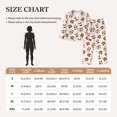 thumbnail image 4 of Fotbe Panda Ice Creams Donuts Conjunto de Pijama de Manga Larga para Mujer con Estampado, Ropa de Dormir de 2 Piezas, Conjunto de Casa Suave y Cómodo con Bolsillos-Small, 4 of 7