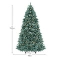 thumbnail image 2 of Uforic 6ft Pre-Lit Spruce Artificial Christmas Tree,Hinged Artificial Christmas Tree with 880 Branch Tips,300 Warm-White Lights, for Home, Office, and Party Decor, 2 of 6