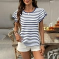 thumbnail image 2 of Tops for Women Trendy Going Out Off The Shoulder Tops Baggy Y2K Workout Tshirts Shirts Cotton Summer Blouses Plus Size 3 2025, 2 of 6