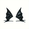 thumbnail image 3 of 2pcs Cyberpunk Bat Wings Hair Clip - Y2K Style Barrette for Cosplay, Parties, and Halloween - Devil Hair Accessory, 3 of 5