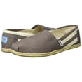thumbnail image 7 of Toms Women's Classic Striped Canvas Dark Grey Stripe University Ankle-High Flat Shoe - 10M, 7 of 7