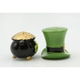 thumbnail image 4 of Ceramic Irish Top Hat Pot of Gold Salt and Pepper Shakers Saint Patricks Day, 4 of 4