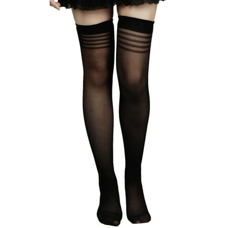 Women Ruched Top Summer Sexy Thigh High Socks