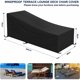 thumbnail image 2 of Funda para tumbona Funda impermeable para tumbona 210D Tejido Oxford Negro (200 x 68 x 40/70 cm) JAMW Sencillez, 2 of 5