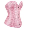 thumbnail image 5 of Aboser Corset Belt for Women Renaissance Waist Cincher Floral Print Boned Bodyshaper Eyelet Lace up Corset Tops Strapless Chest Supporting Bustier Top, 5 of 9