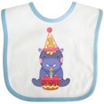 thumbnail image 3 of Inktastic Hippo 1st Birthday Boys or Girls Baby Bib, 3 of 4