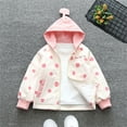 thumbnail image 2 of CYRBOKO Girls Hooded Jackets, Casual Lightweight Long Sleeve Holiday Full Zip Fall Tops Pink Size 10-12 T, 2 of 4