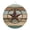 Brown Green, variant on Welcome Sign for Front Door,Teal Brown Farmhouse Round Metal Welcome Front Porch Decoration,Country Texas Star Vintage Entryway Wall Hanging Sign for Living Room Kitchen Hallway Housewarming Gift 6''