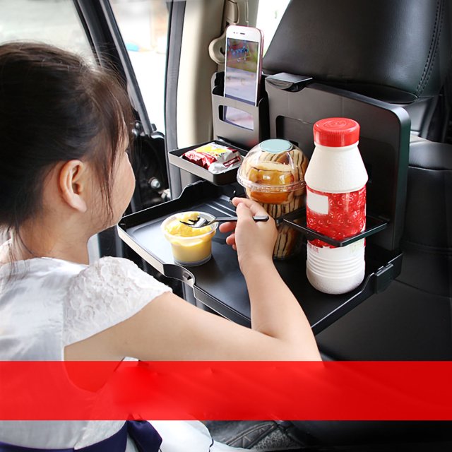 Mesa plegable para asiento de coche, mesa de comida plegable para coche, escritorio para portátil para asiento trasero de coche, bandeja para comer para coche, materiales ecológicos